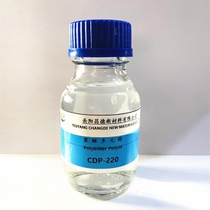 CASE polyol 220 bakeng sa polyurethane elastomer, likhomaretsi, li-sealants, ho roala ho sa keneleng metsi le lisebelisoa tsa ho betla.